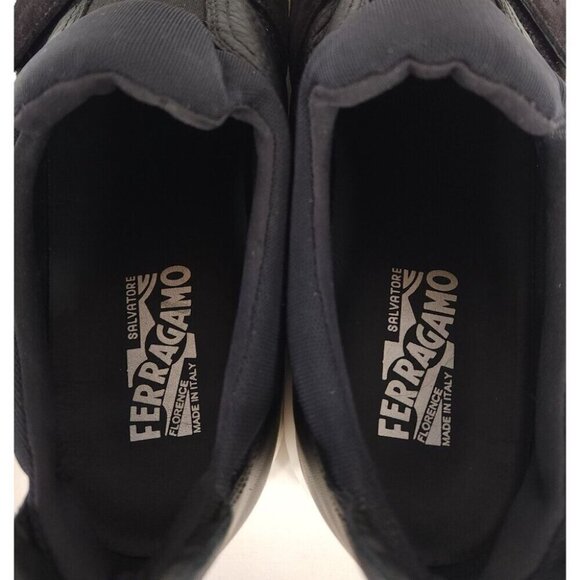 Salvatore Ferragamo Dion Slip On Sneaker Size 43.5 10.5 EE Mens Black $595 - Picture 7 of 16